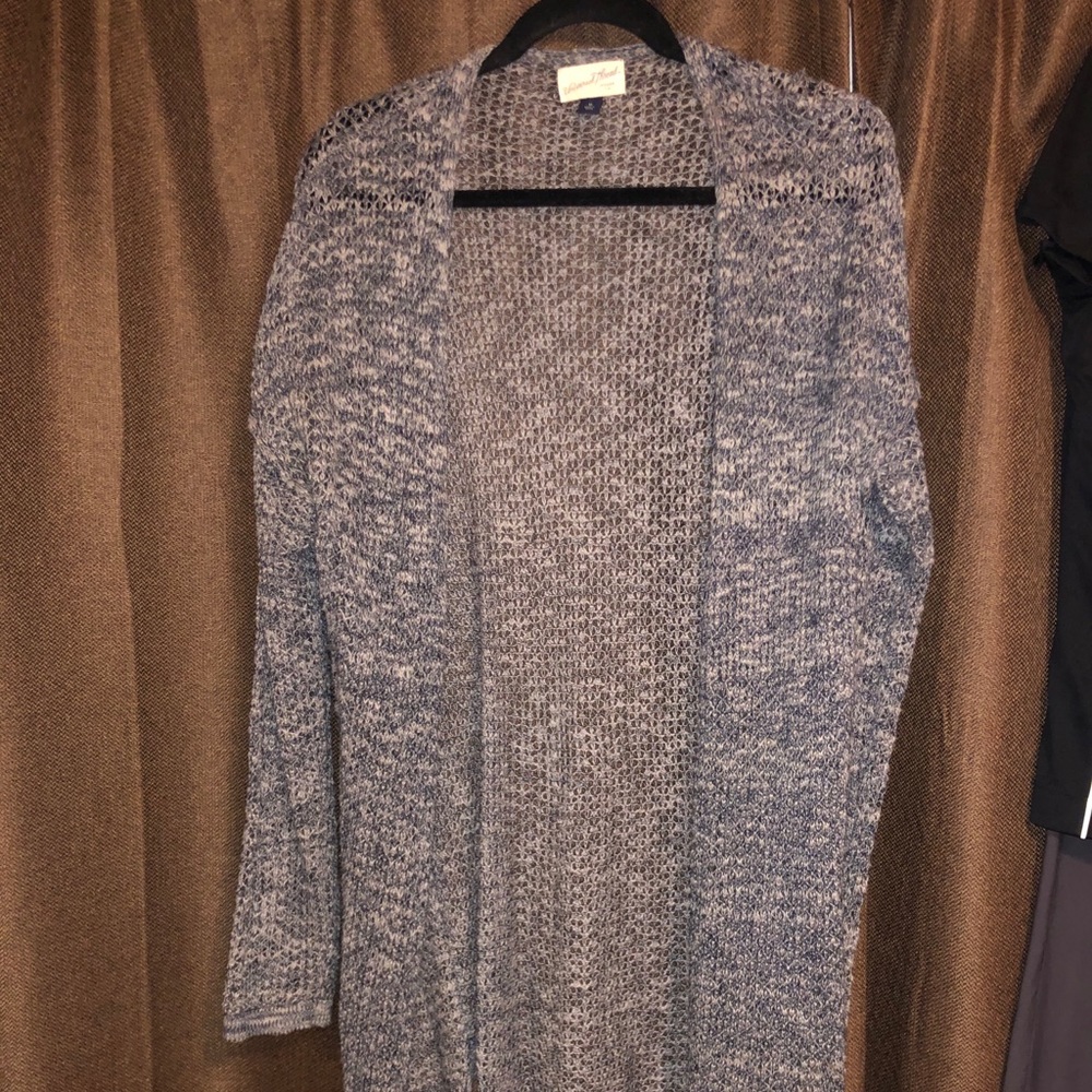 THREADED CARDIGAN w SLIT